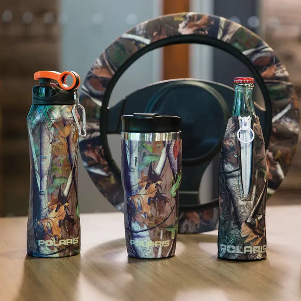 Polaris Pursuit Camo 16 oz. Stainless Steel Travel Mug