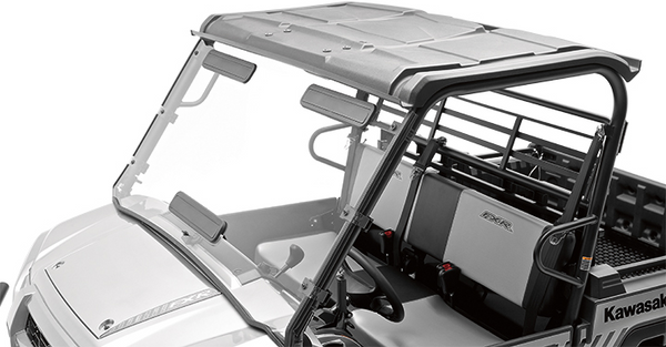 Kawasaki Mule Pro FXR UTV KQR Fixed Polycarbonate Windshield - MotorsportsGear